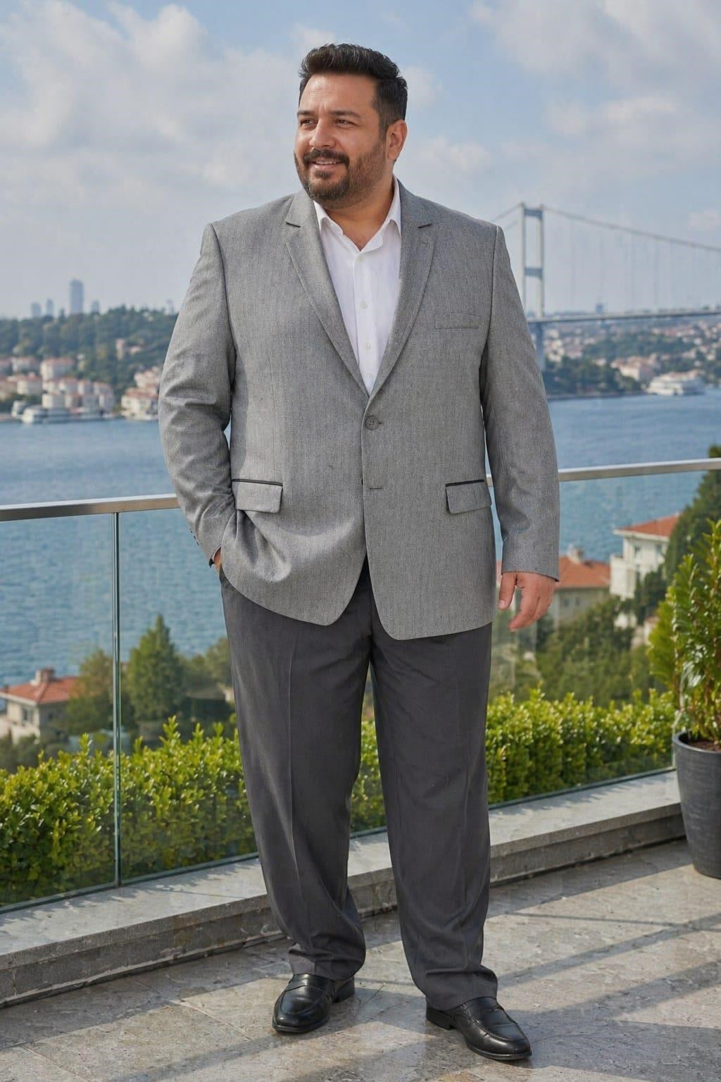 Erkek Süper Battal Beden Ceket