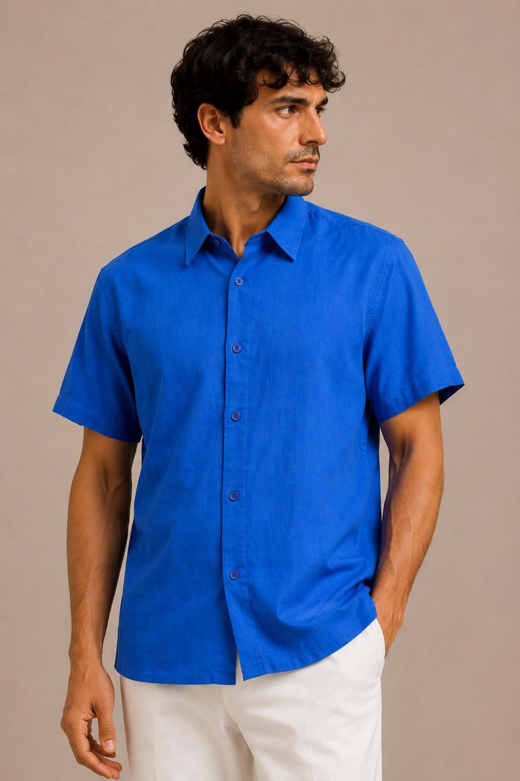 Kısa Kollu %100 Pamuk Polo Yaka T-shirt