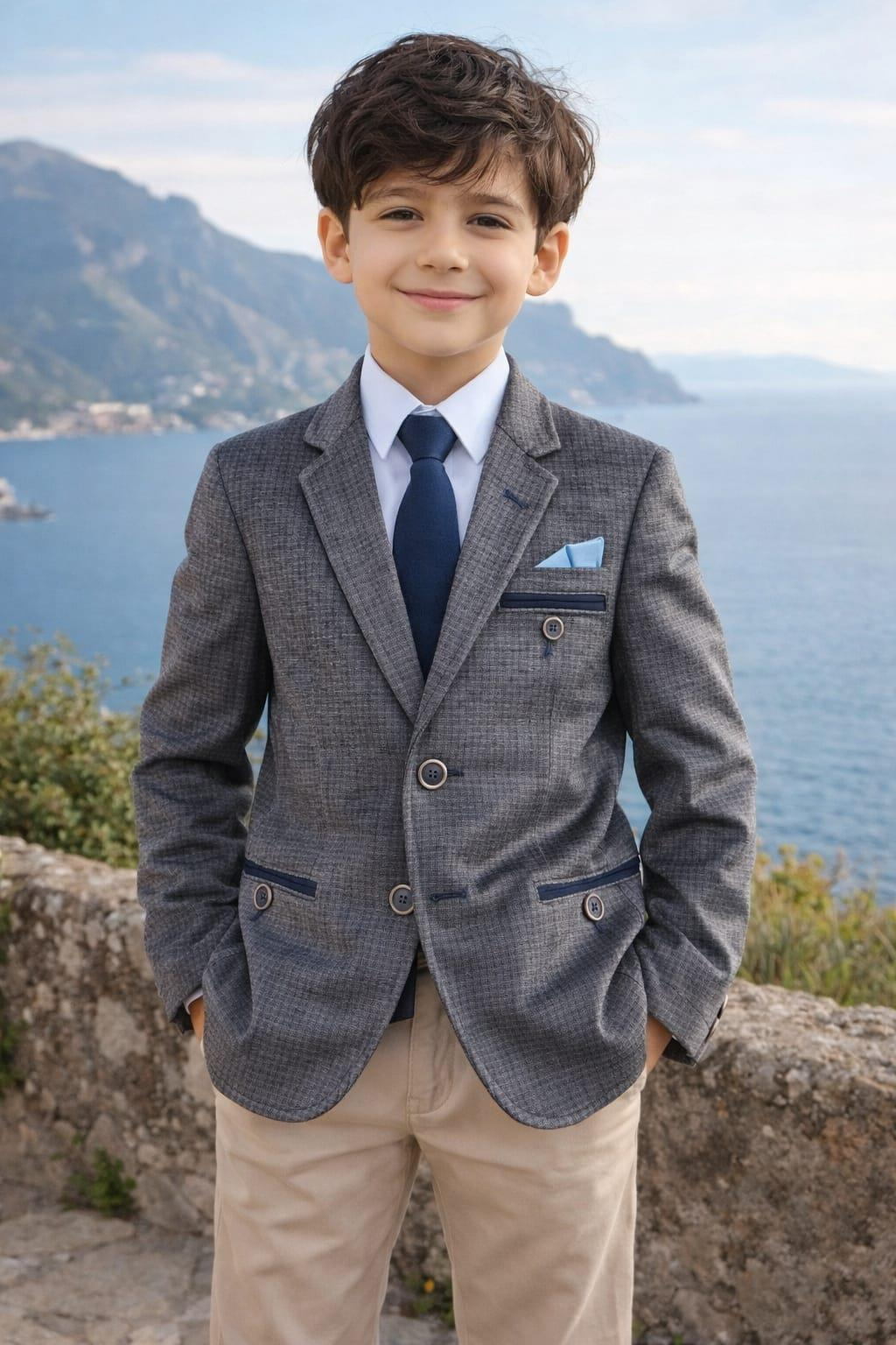 ALEXANDERGARDI 6-14 Yaş Erkek Çocuk Ceket