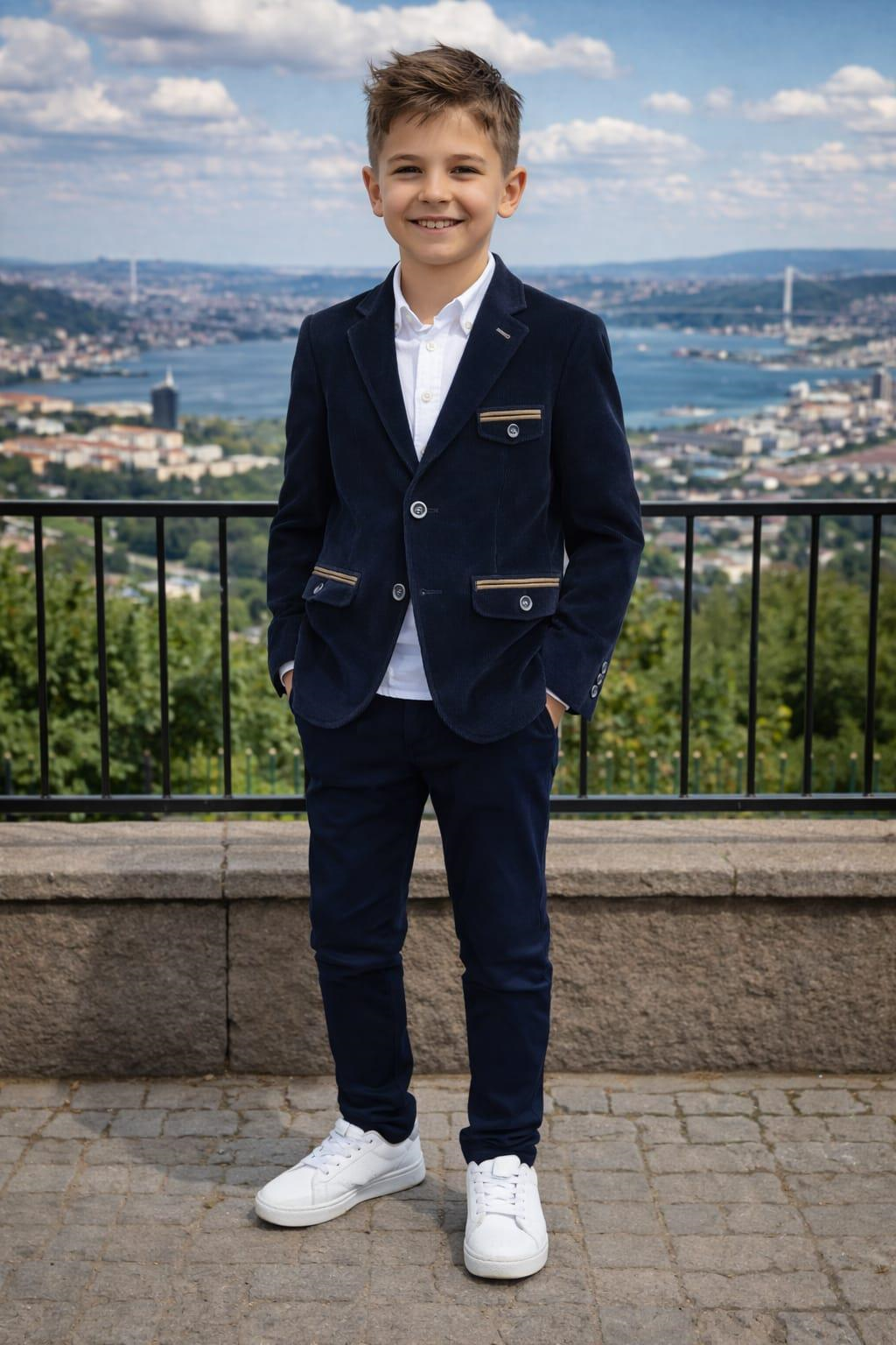 ALEXANDERGARDI 6-14 Yaş Erkek Çocuk Şık Ceket