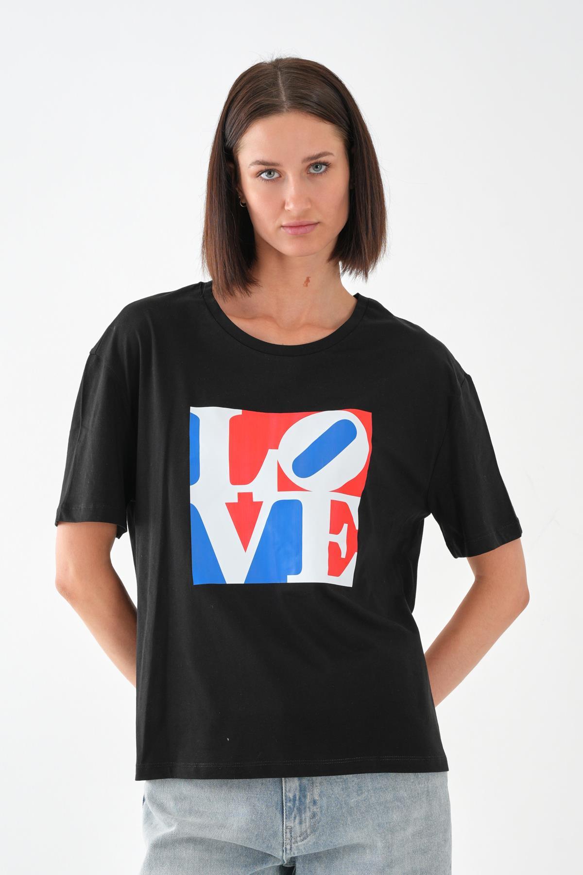 ALEXANDERGARDI Baskılı Basic Kadın T-shirt