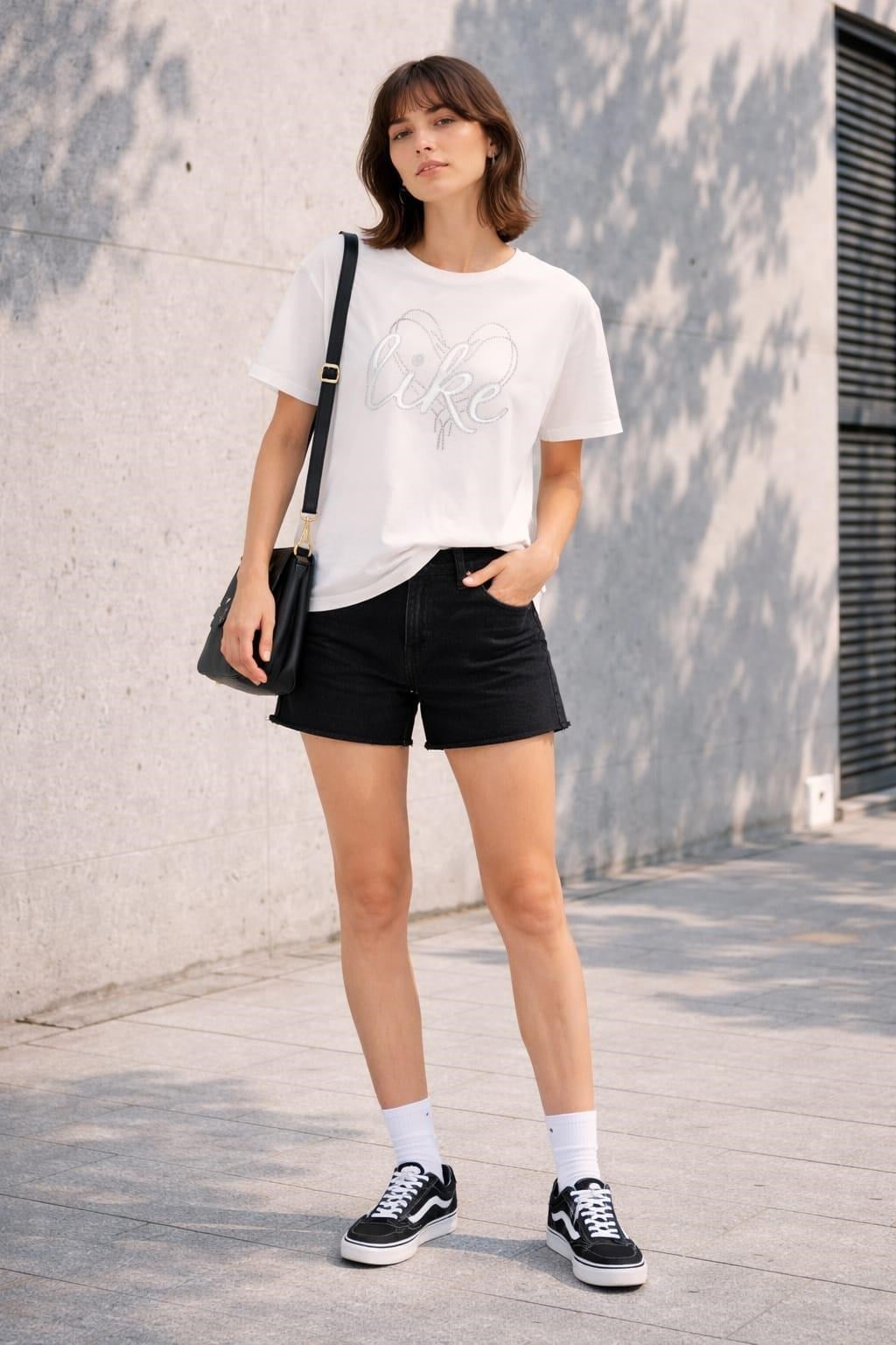 ALEXANDERGARDI Baskılı Bisiklet Yaka Kadın T-shirt