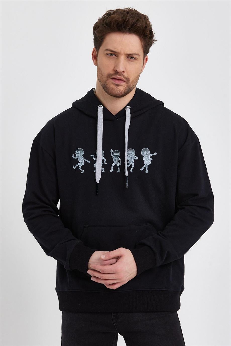 ALEXANDERGARDI BASKILI KAPÜŞONLU SWEATSHIRT (E22-757A-02)