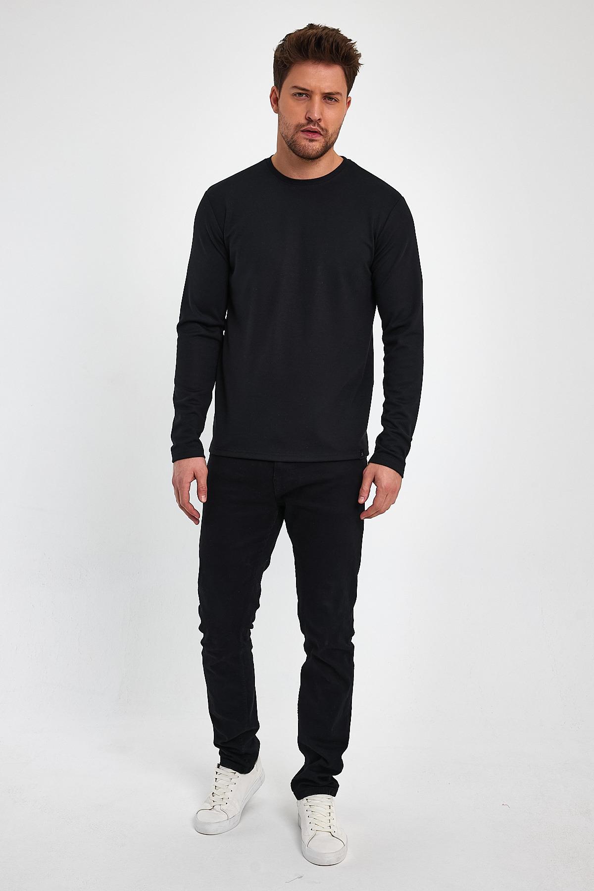 ALEXANDERGARDI BİSİKLET YAKA BASİC REGULAR FİT SWEATSHİRT (E23-00160 00)