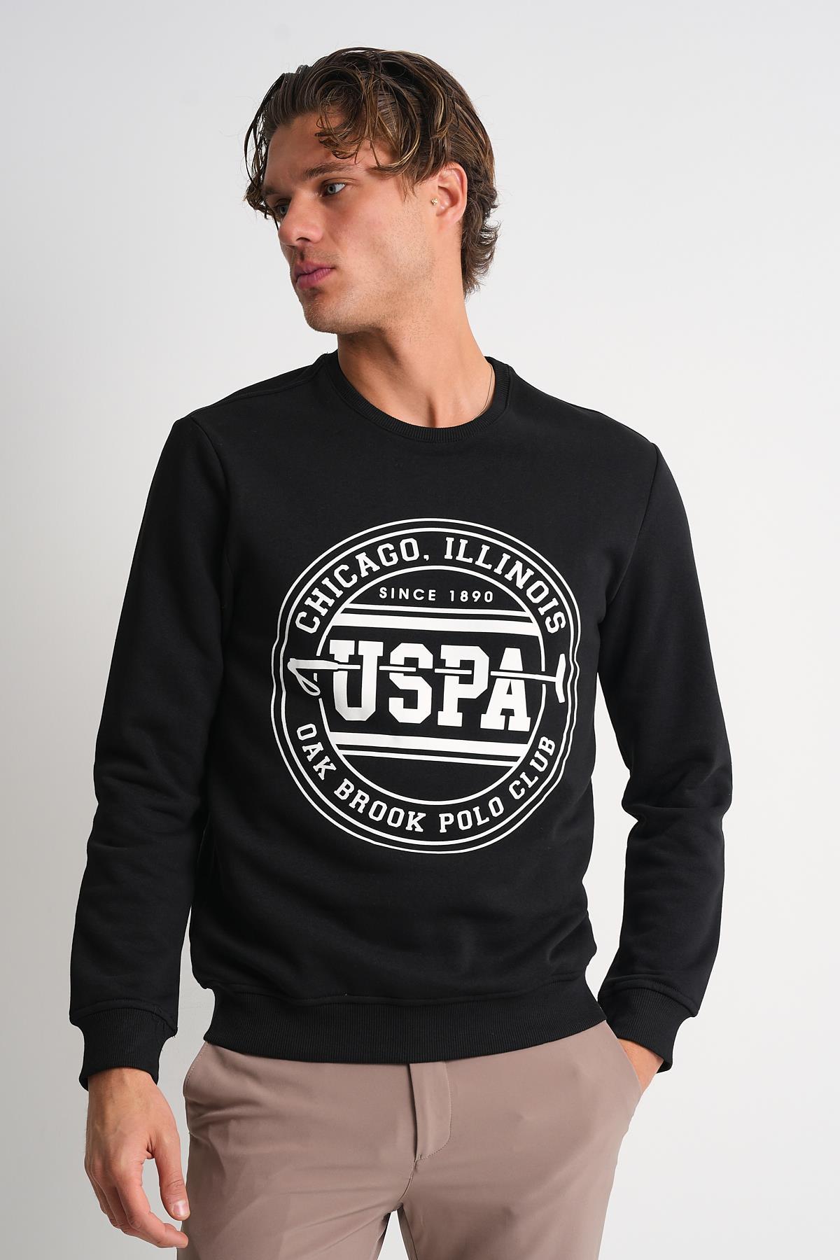 ALEXANDERGARDI Bisiklet Yaka Baskılı Sweatshirt