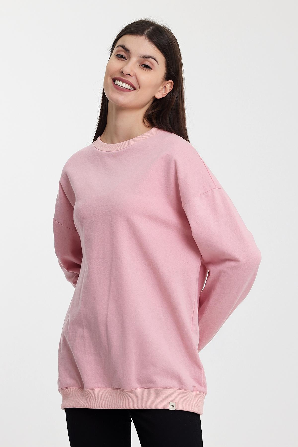 ALEXANDERGARDI BİSİKLET YAKA OVERSIZE SWEATSHIRT(B24-B24-37403)
