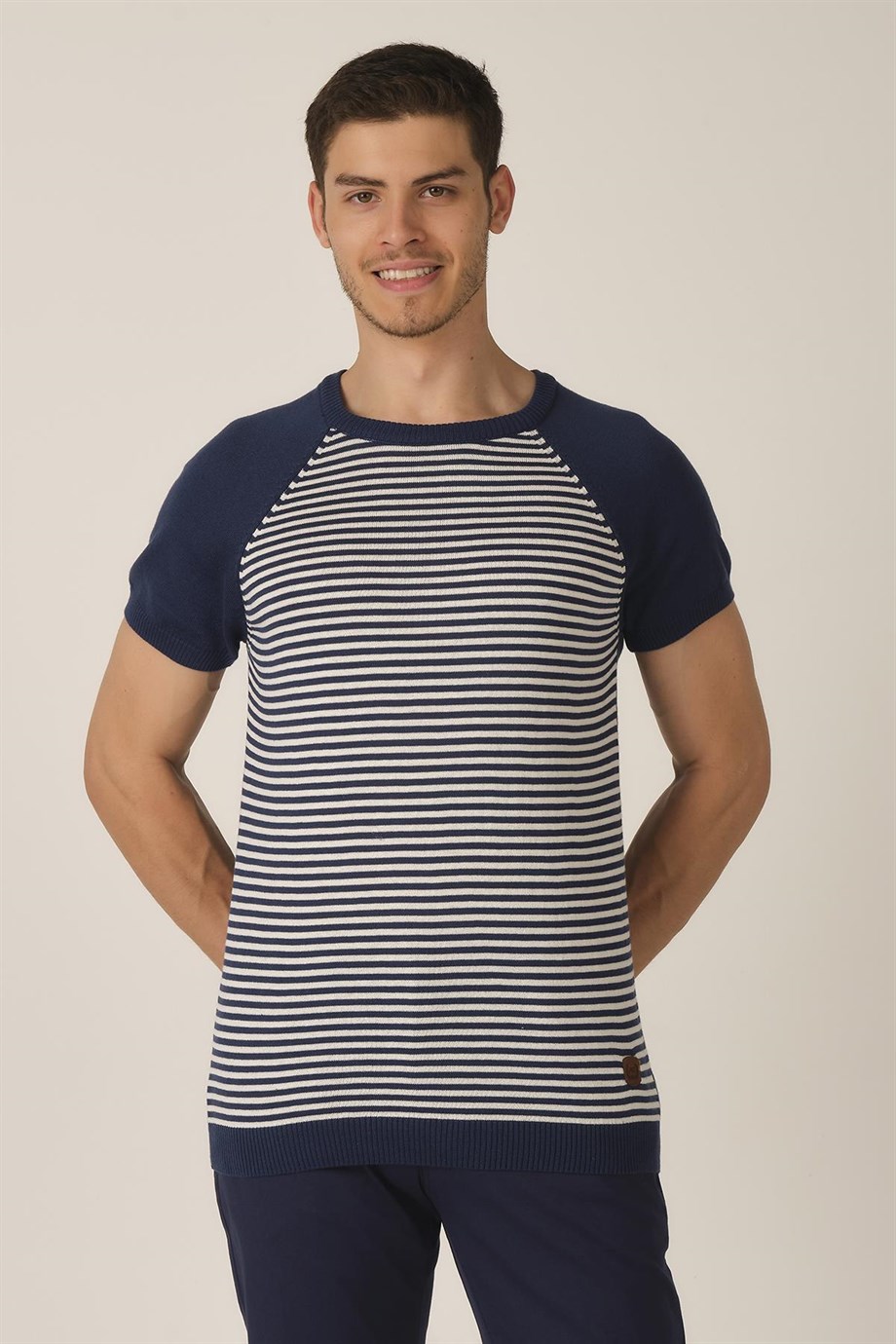 ALEXANDERGARDI ÇİZGİLİ TRİKO T-SHİRT (AG5049)