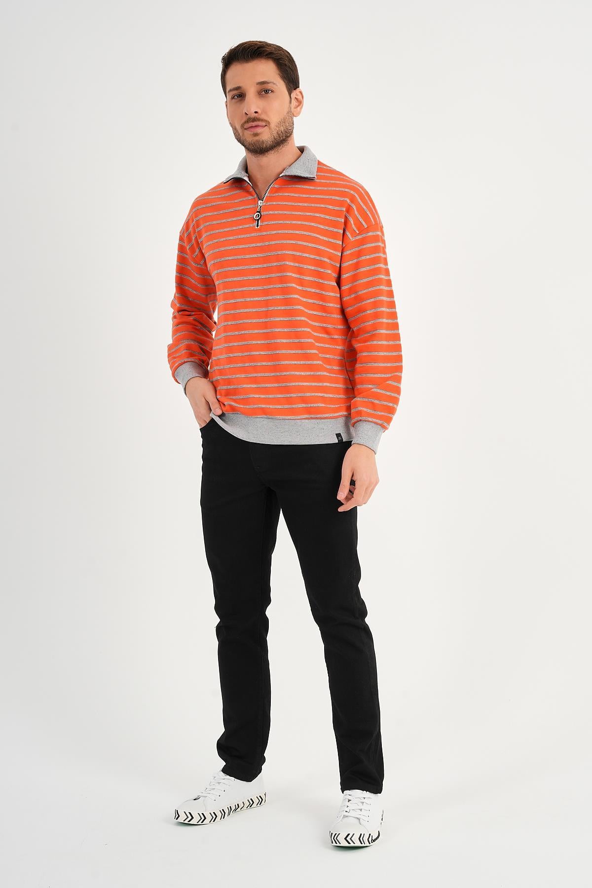 ALEXANDERGARDI DİK YAKA FERMUARLI SWEATSHIRT