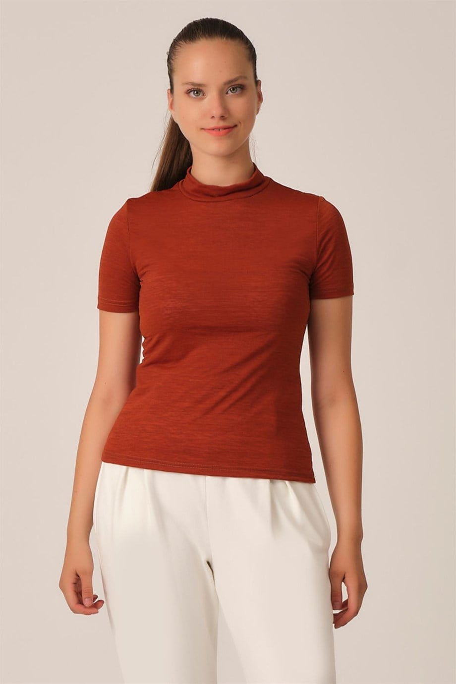 ALEXANDERGARDI DİK YAKA T-SHİRT (B20-35912)