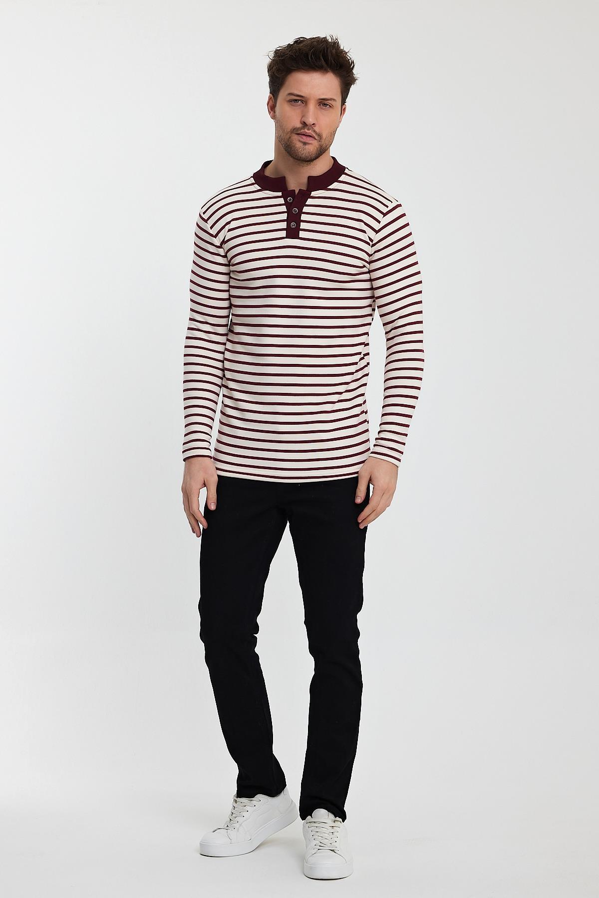 ALEXANDERGARDI DÜĞMELİ ERKEK SWEATSHİRT (E24-72803-ERK)