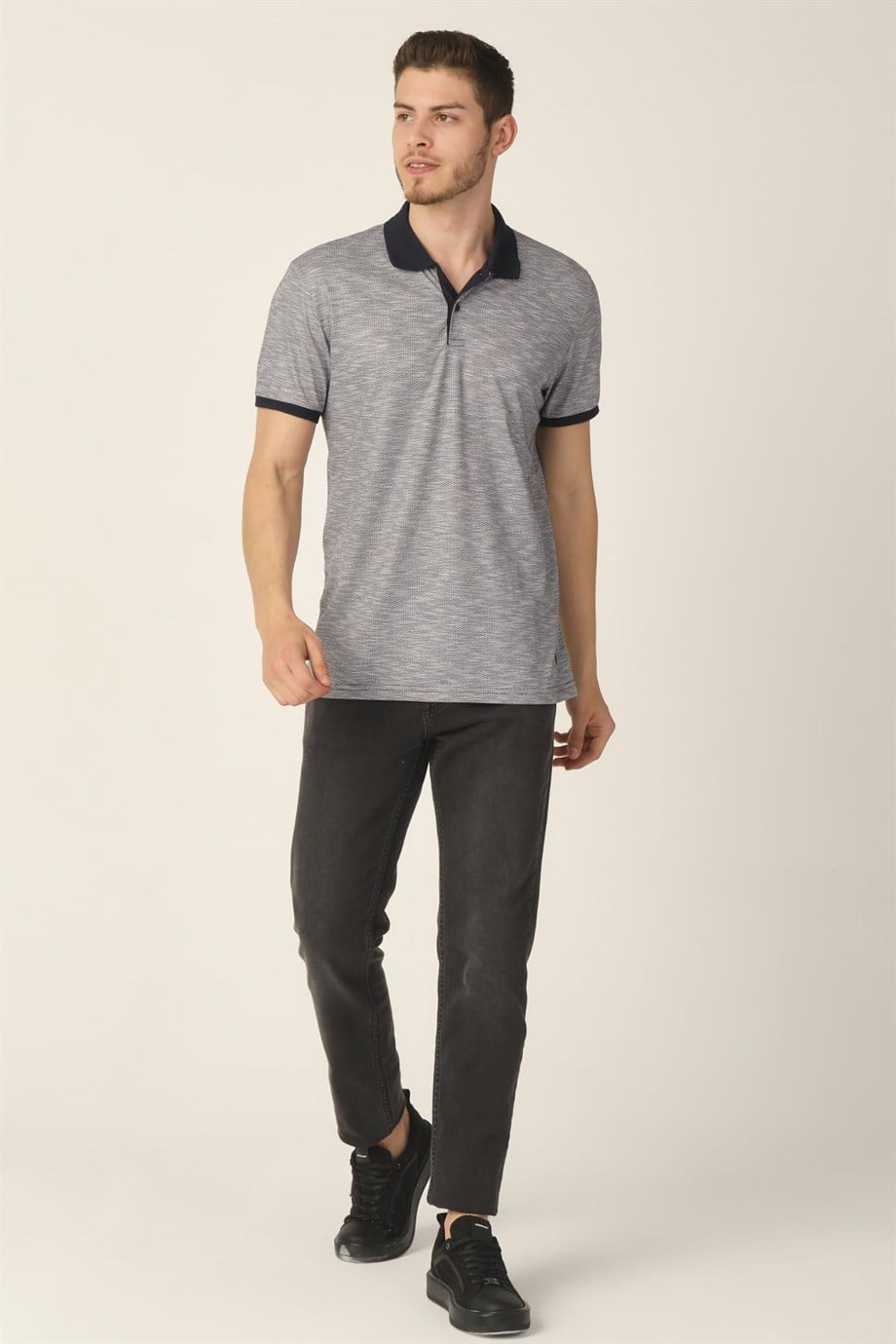 ALEXANDERGARDI JAKARLI POLO YAKA T-SHİRT (E21-8101)