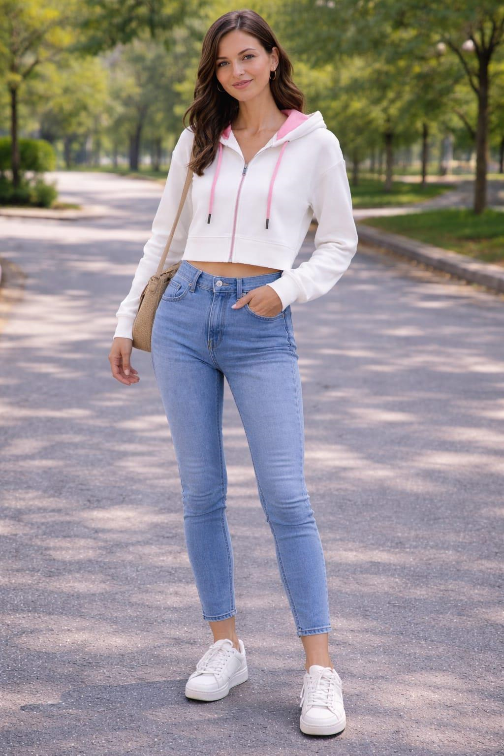 ALEXANDERGARDI KAPÜŞONLU CROP HIRKA 
