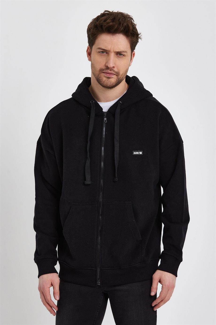 ALEXANDERGARDI KAPÜŞONLU FERMUARLI SWEATSHİRT (UN-73800)