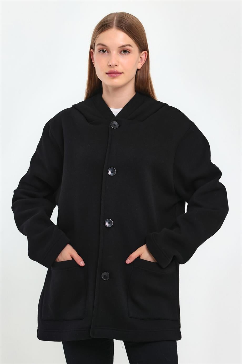 ALEXANDERGARDI KAPÜŞONLU OVERSİZE HIRKA