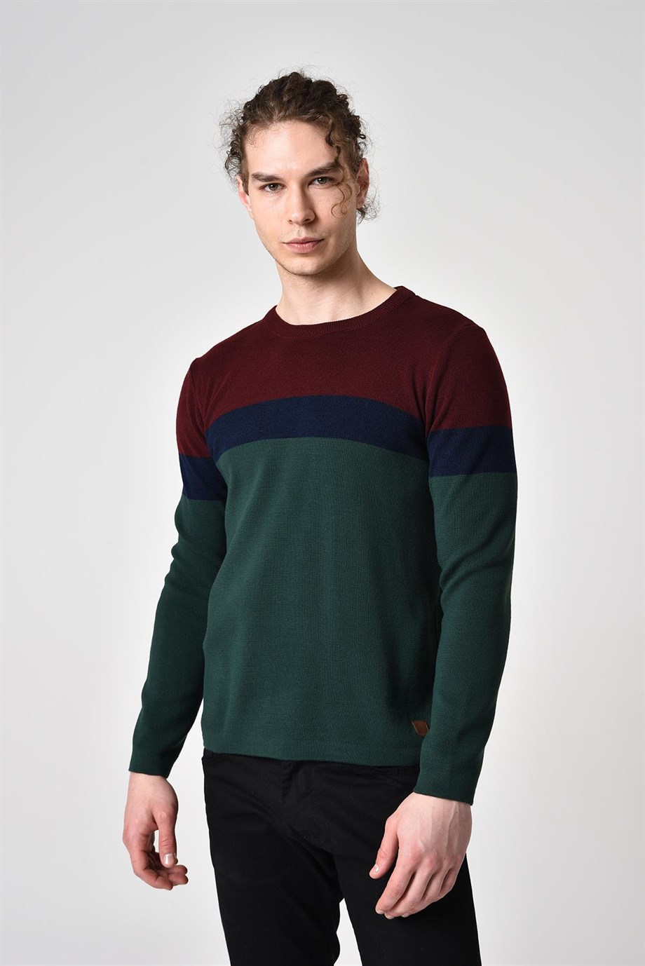ALEXANDERGARDI RENK BLOKLU KAZAK (E22-5701)