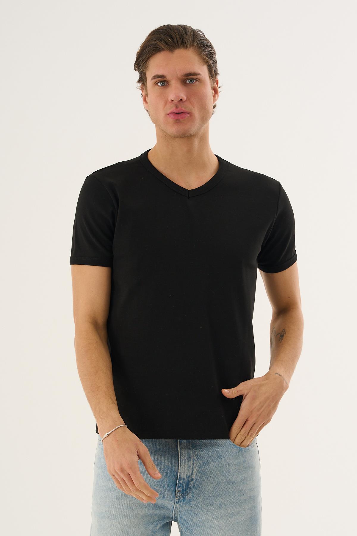 ALEXANDERGARDI V YAKA BASIC T-SHIRT