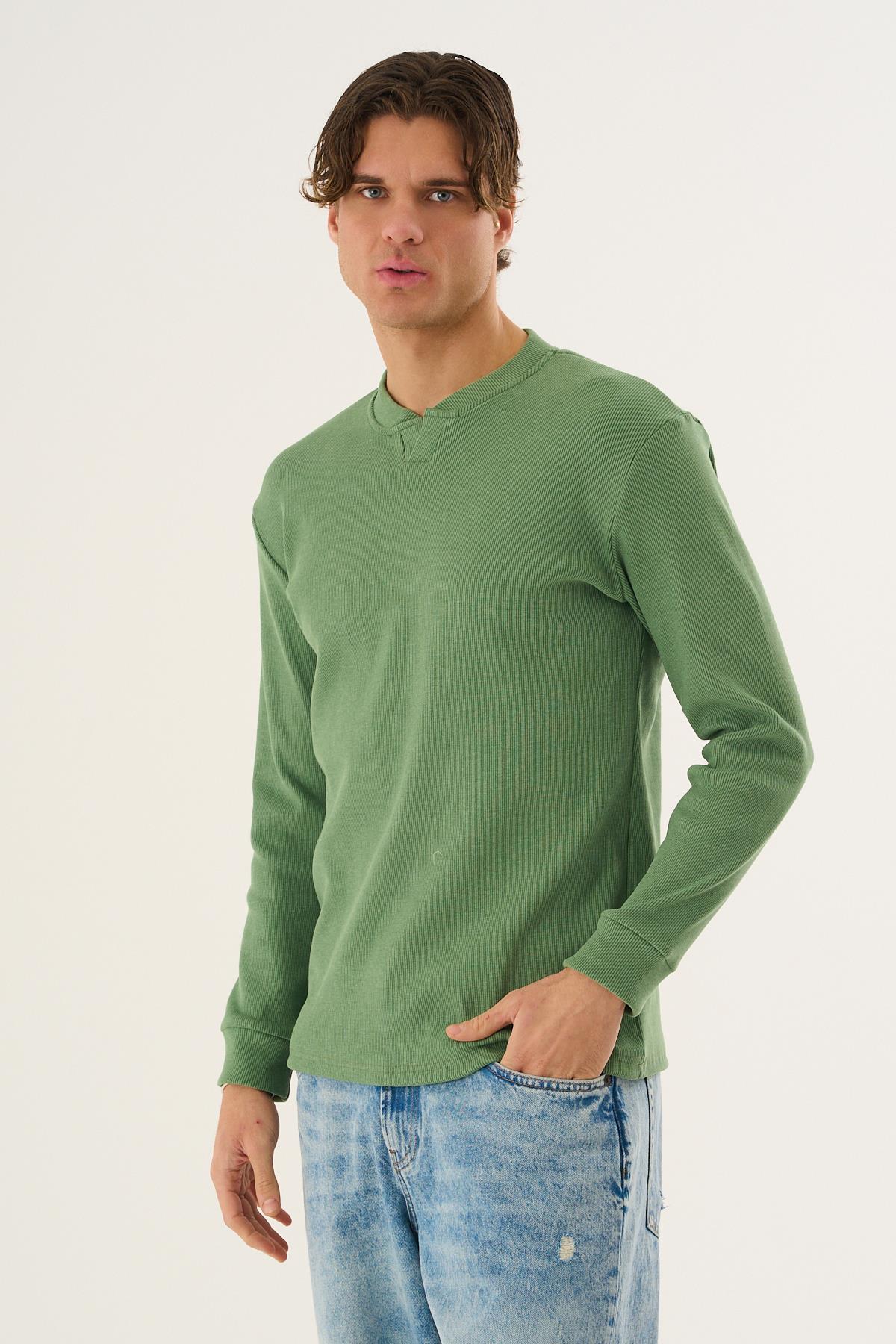 Fitilli Uzun Kollu Sweatshirt