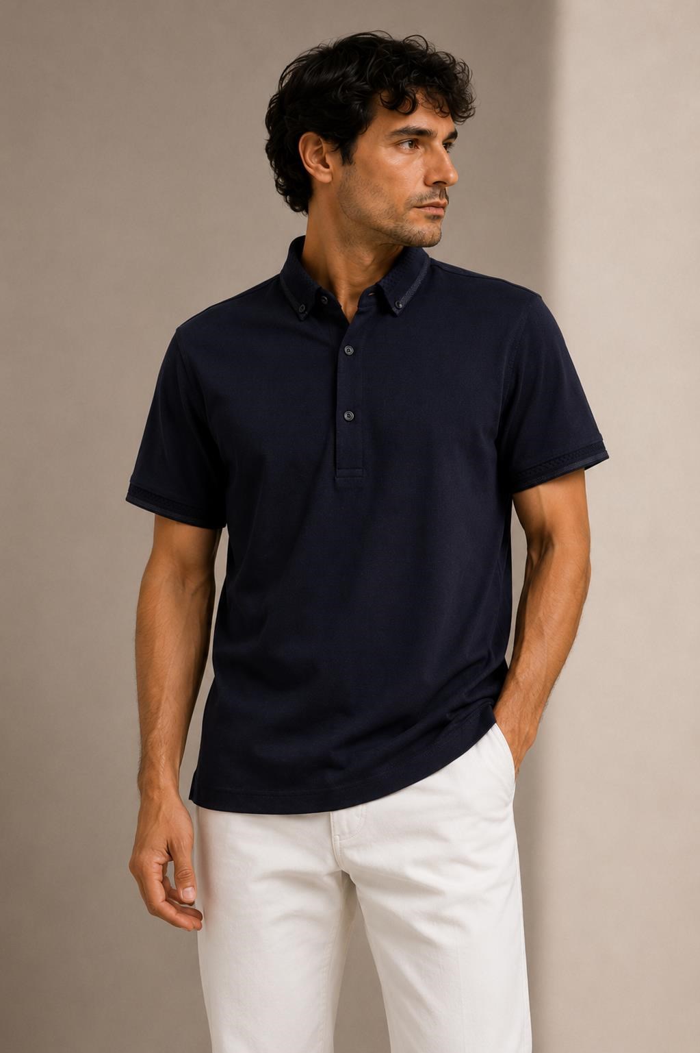 Kısa Kollu Polo Yaka T-shirt