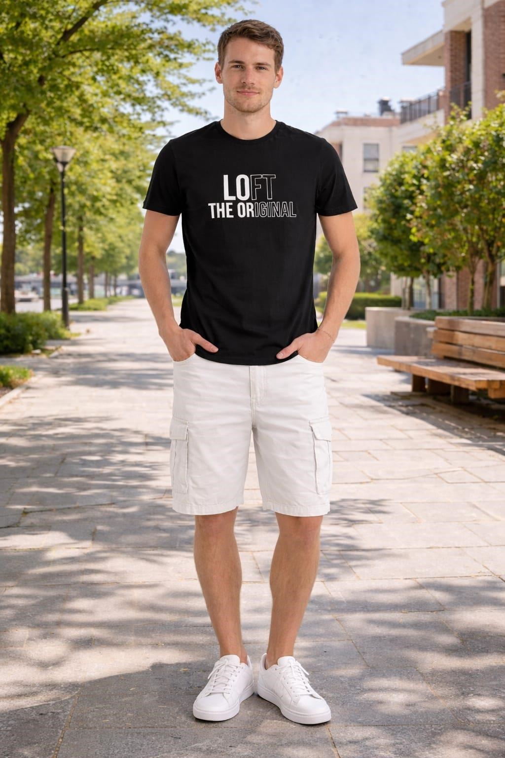 LOFT Baskılı Basic T-shirt
