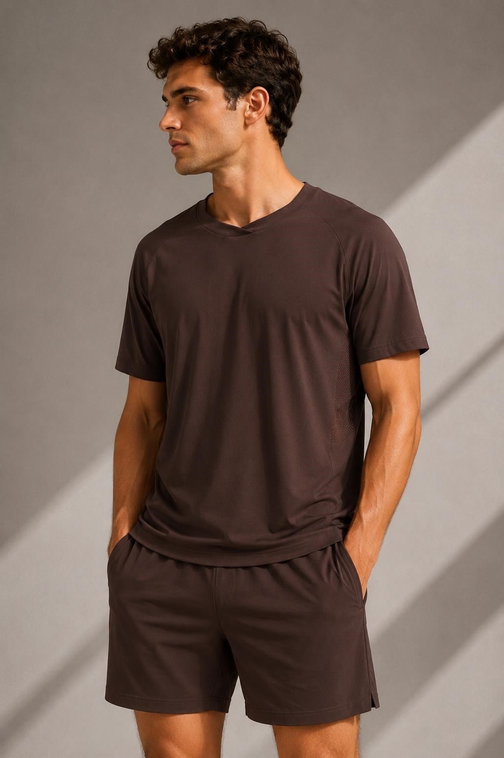Nefes Alan File Detaylı Spor T-shirt