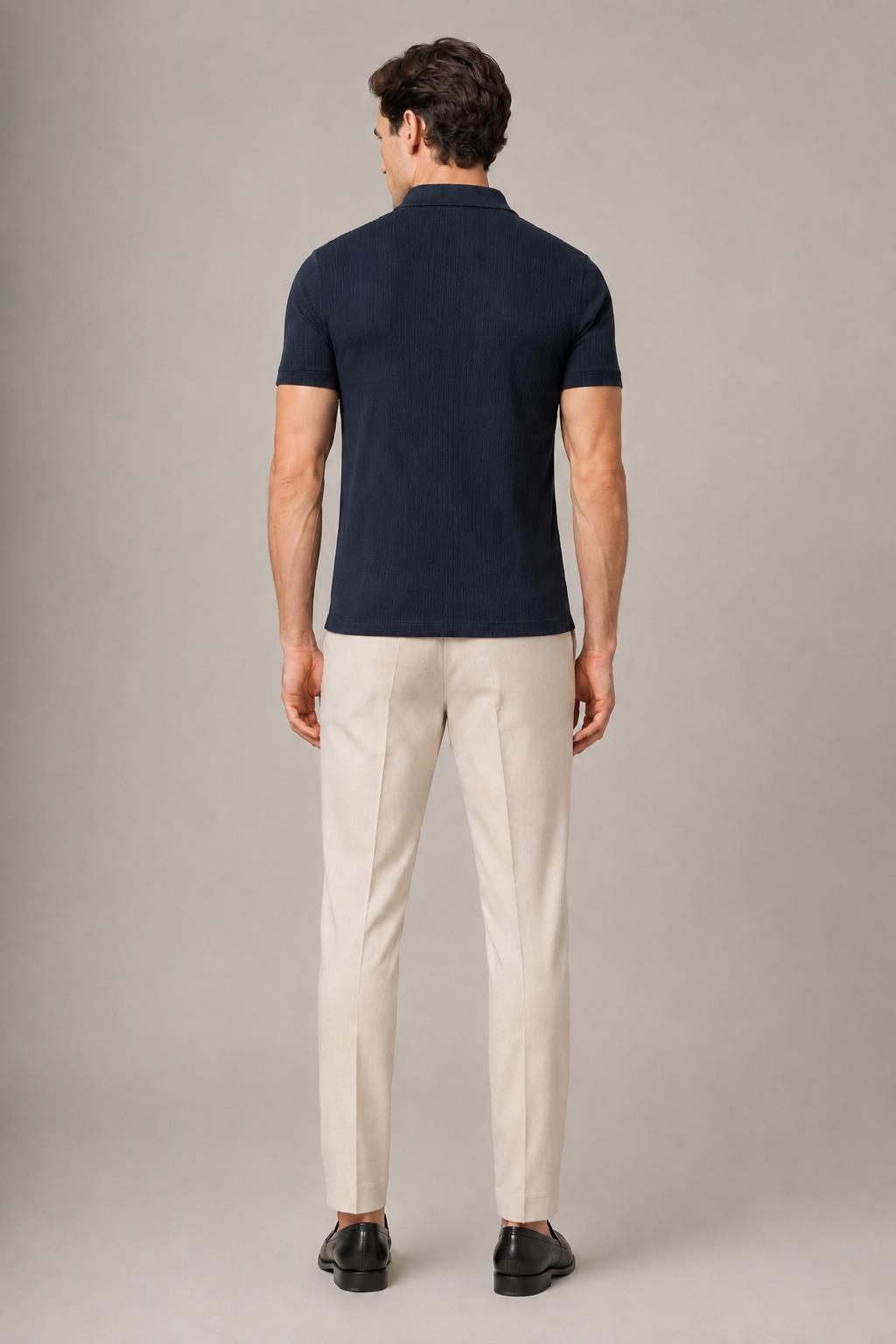 Polo Yaka Fermuarlı T-shirt