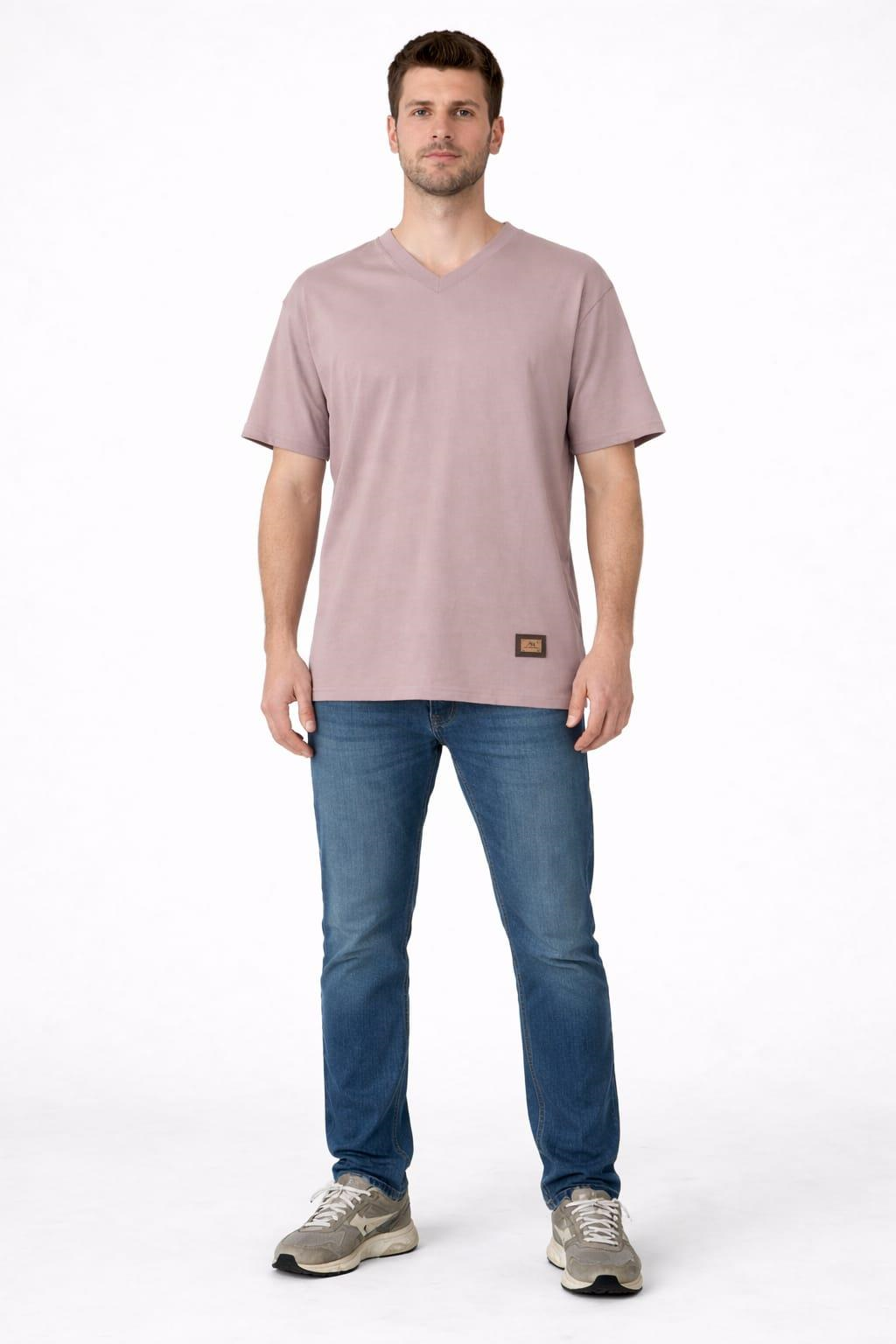 V Yaka Oversize T-Shirt