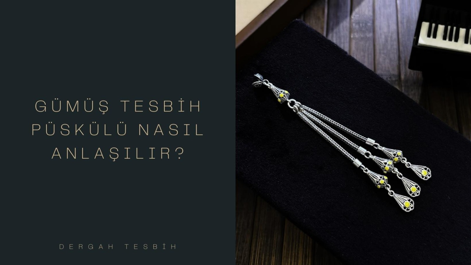 gümüş tesbih, dergah tesbih, tesbih, tesbih püskülü