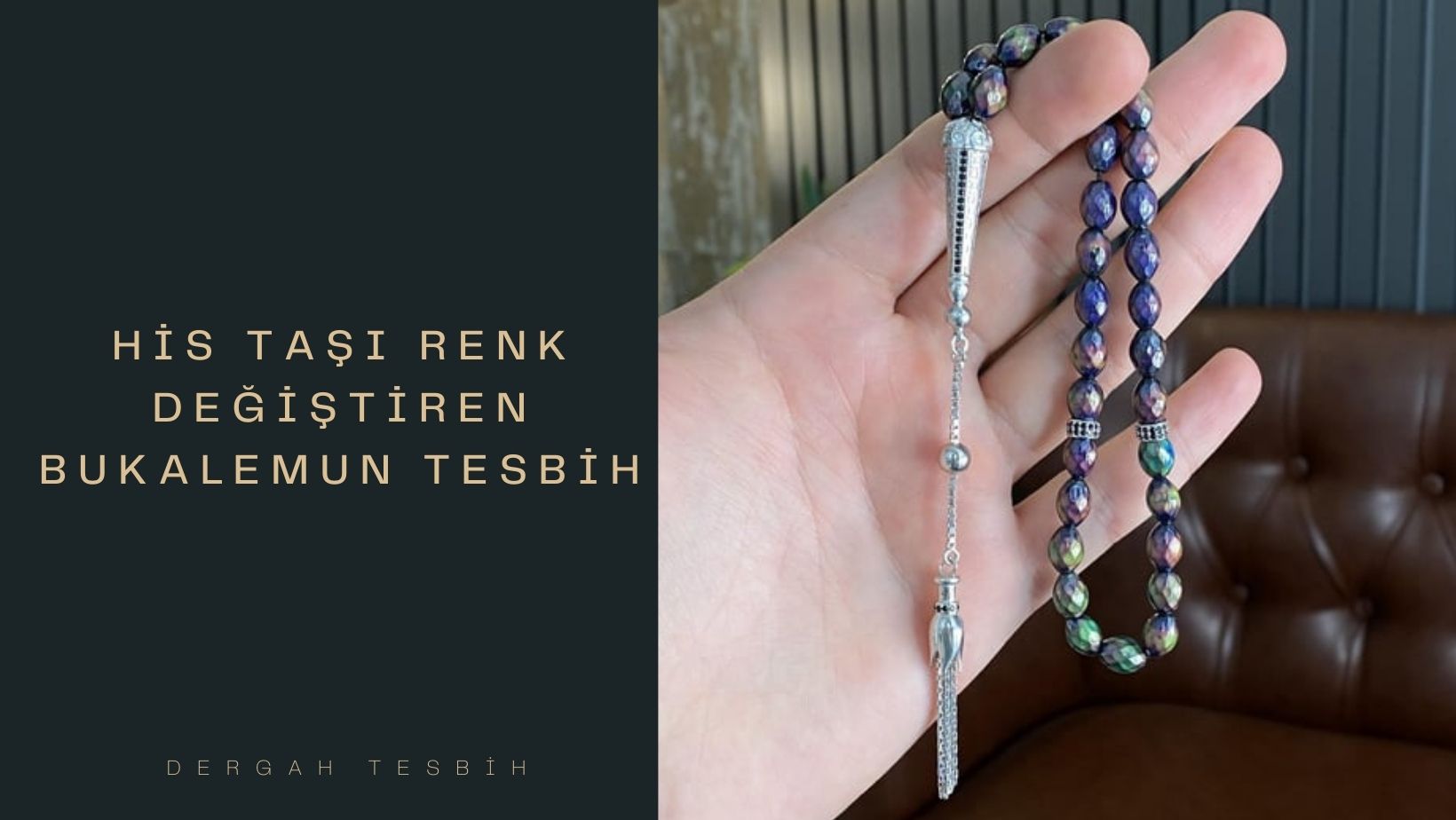 His Taşı Renk Değiştiren Bukalemun Tesbih