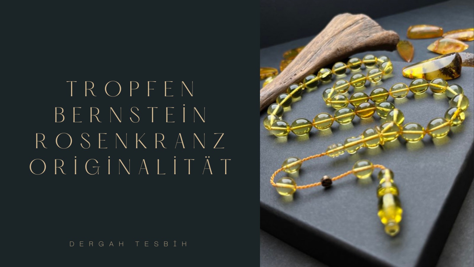 Tropfen Bernstein Rosenkranz, deergah tesbih, Rosenkranz