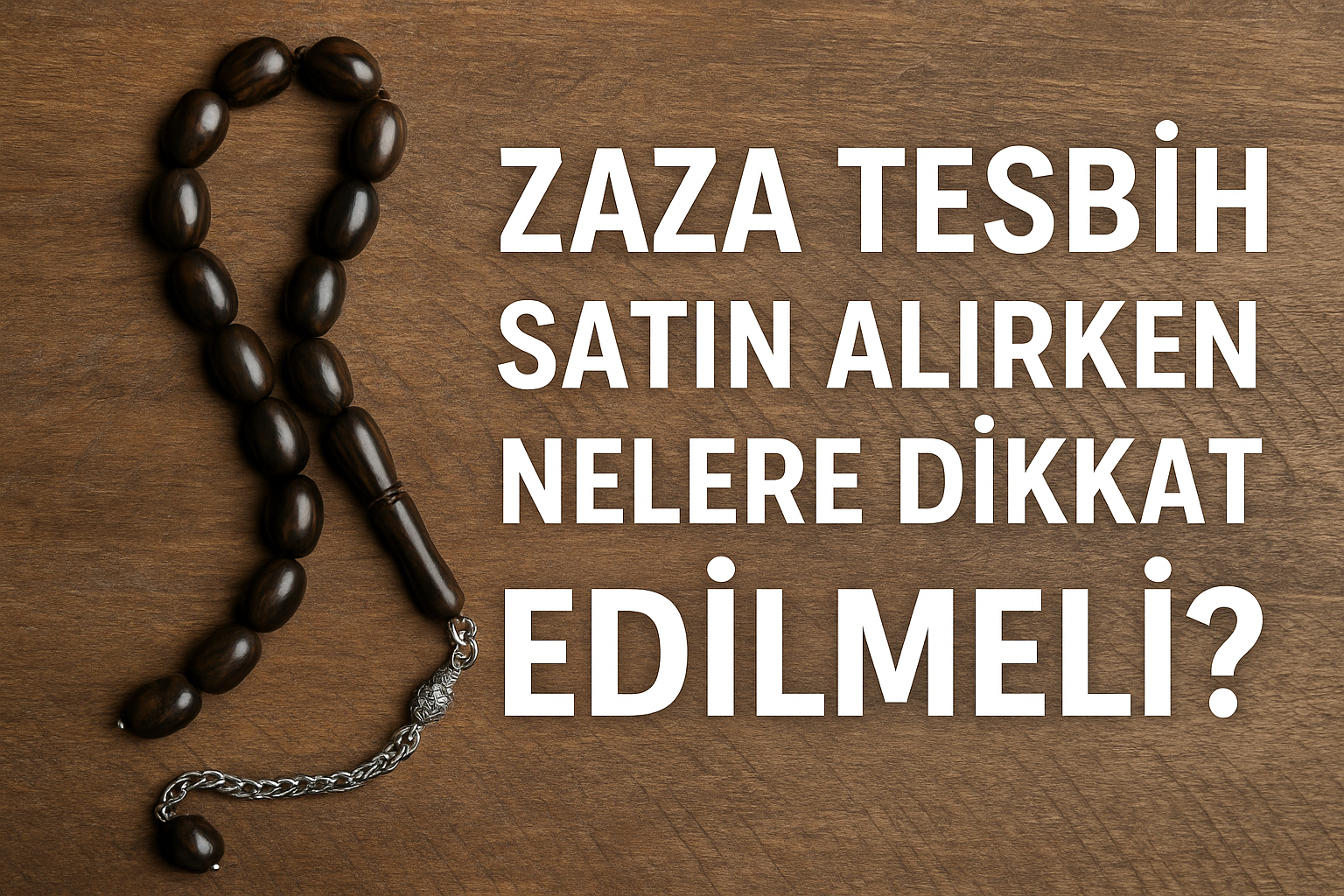 Zaza Tesbih Satın Alırken Nelere Dikkat Edilmeli?