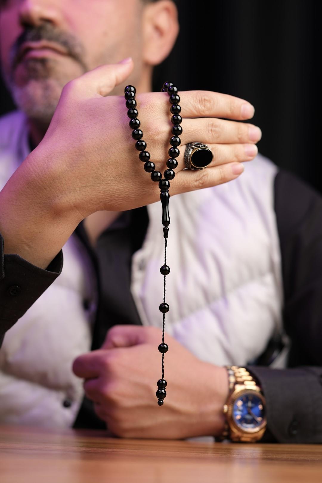 9 mm Erzurum Oltu Stone Prayer Beads