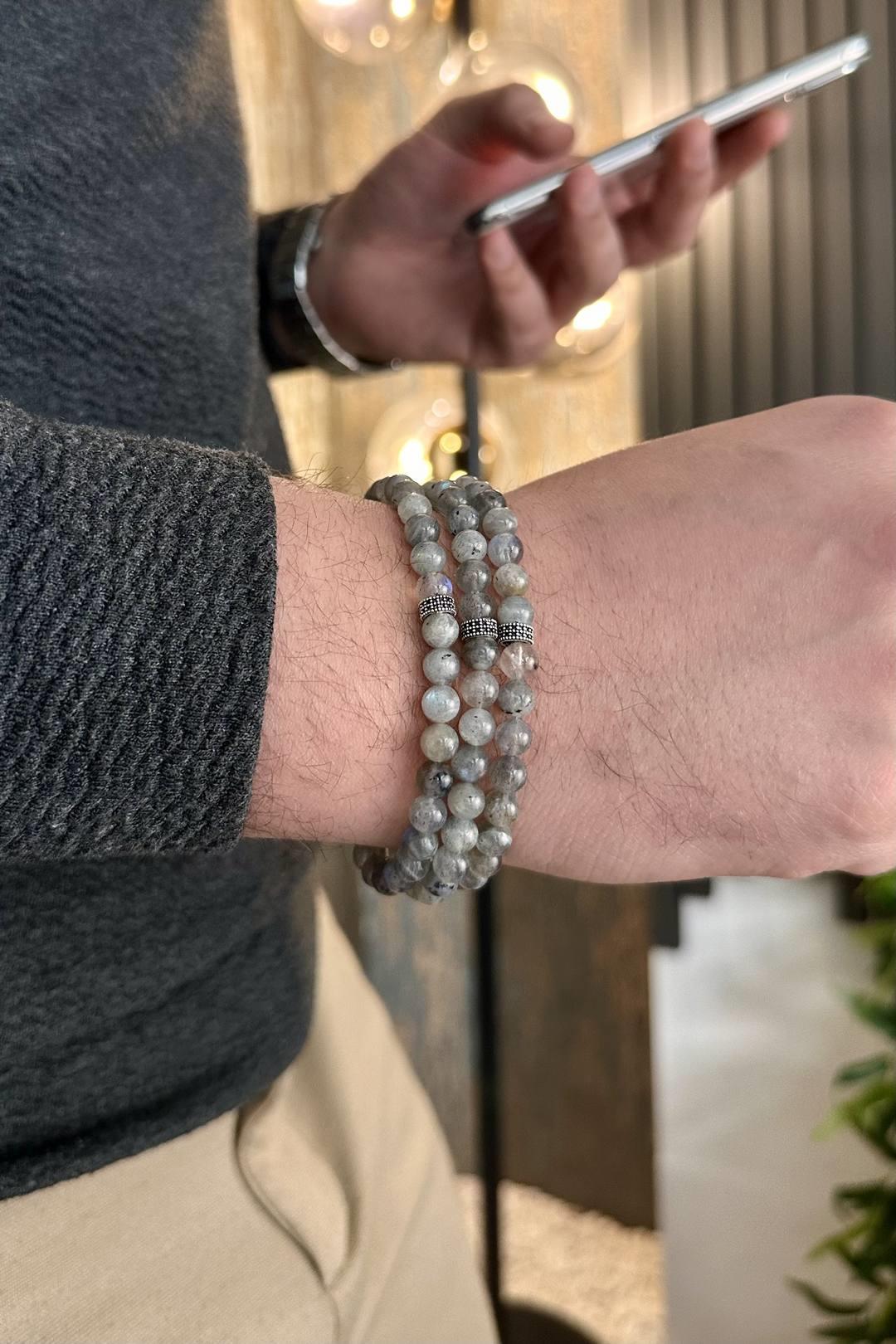 99'luk Labradorit Bracelet Namaz Prayer Beads Necklace-BİLEKLİK-TESBİH