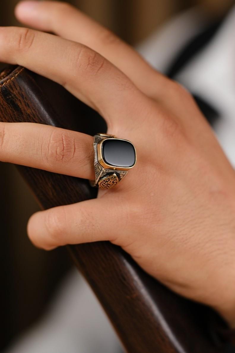 Beyzade Design 925 K Silver Ring