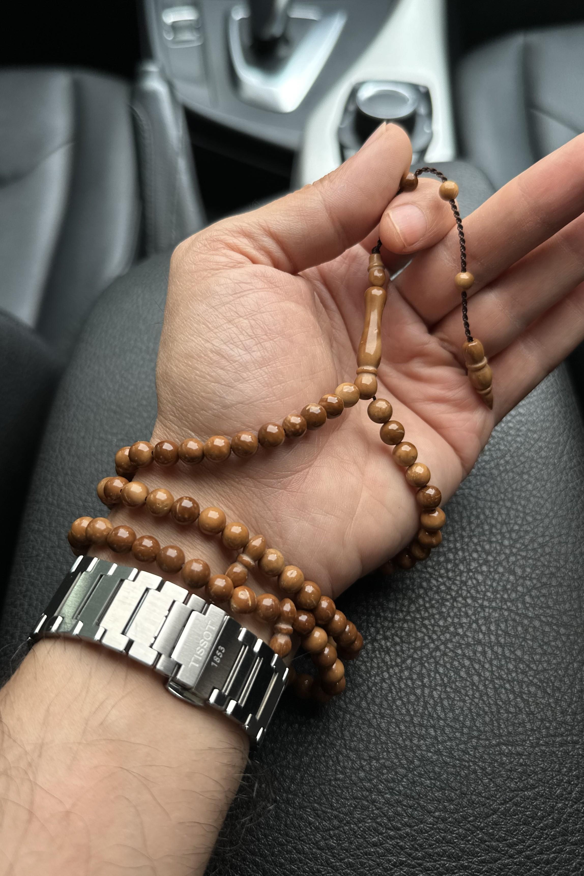 Class Handcrafted Kuka Seed 99'luk Namaz Prayer Beads