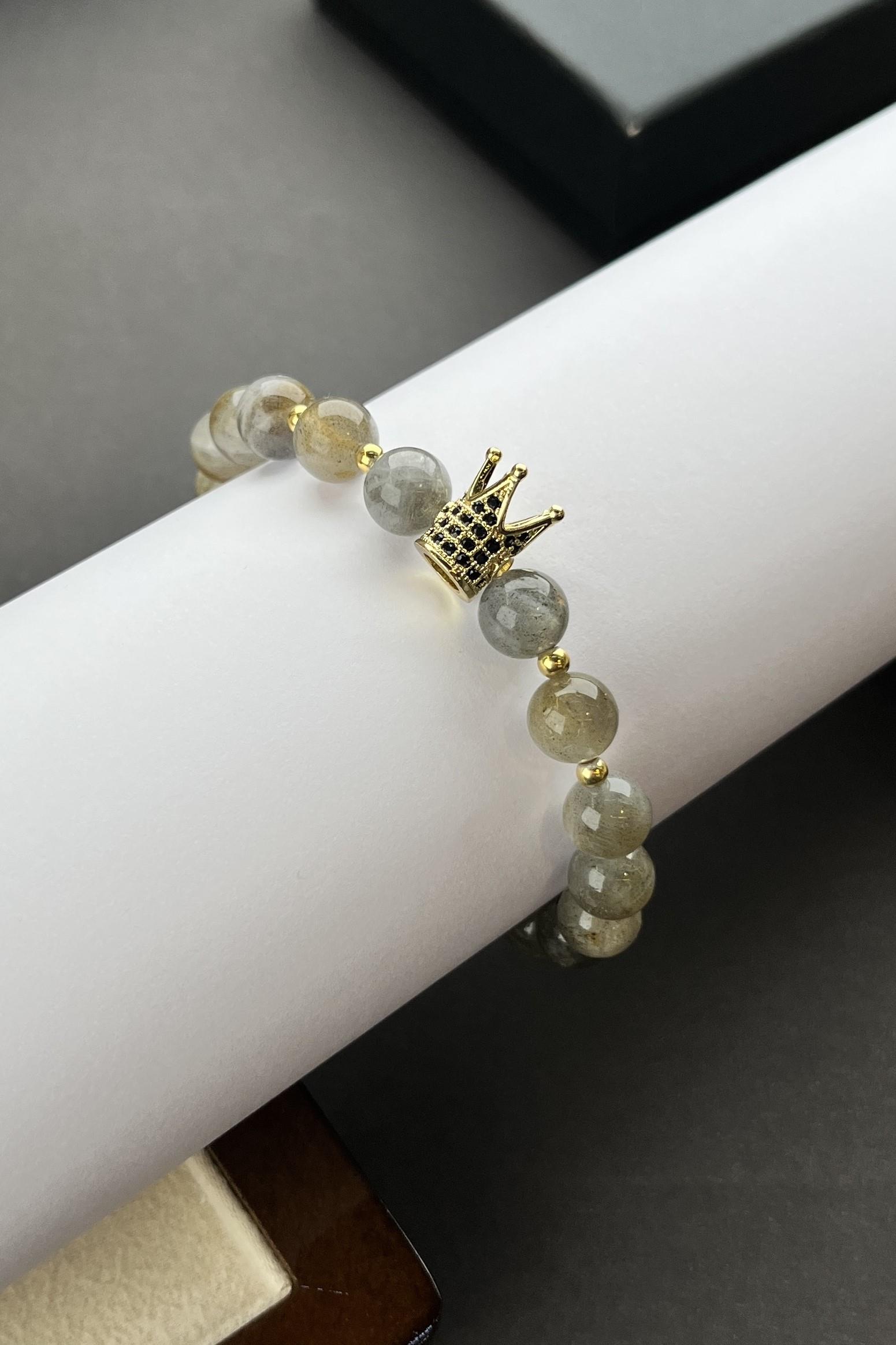 Diamond Serisi Orjinal Labradorit Bracelet