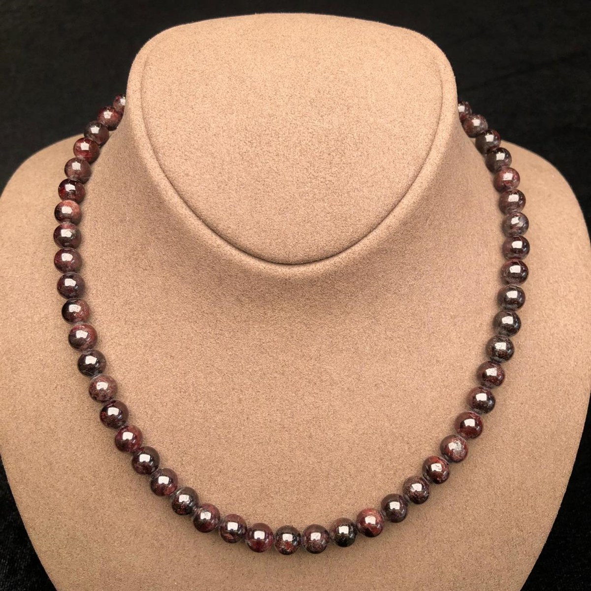 Granat Stone lal Necklace New sezon
