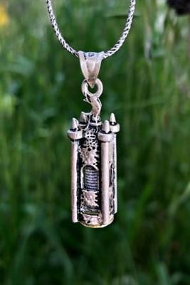 Silver Cevşen Necklace