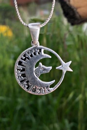 Silver Göktürkçe Necklace