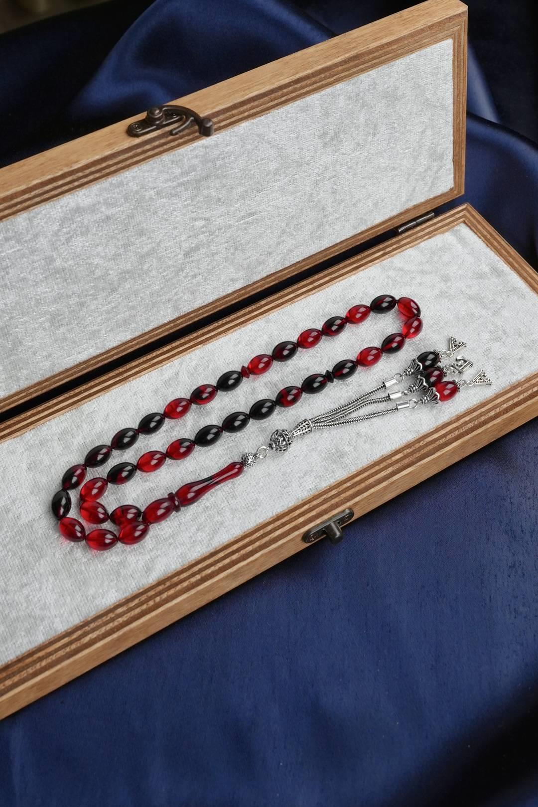 Initial Prayer Beads Amber