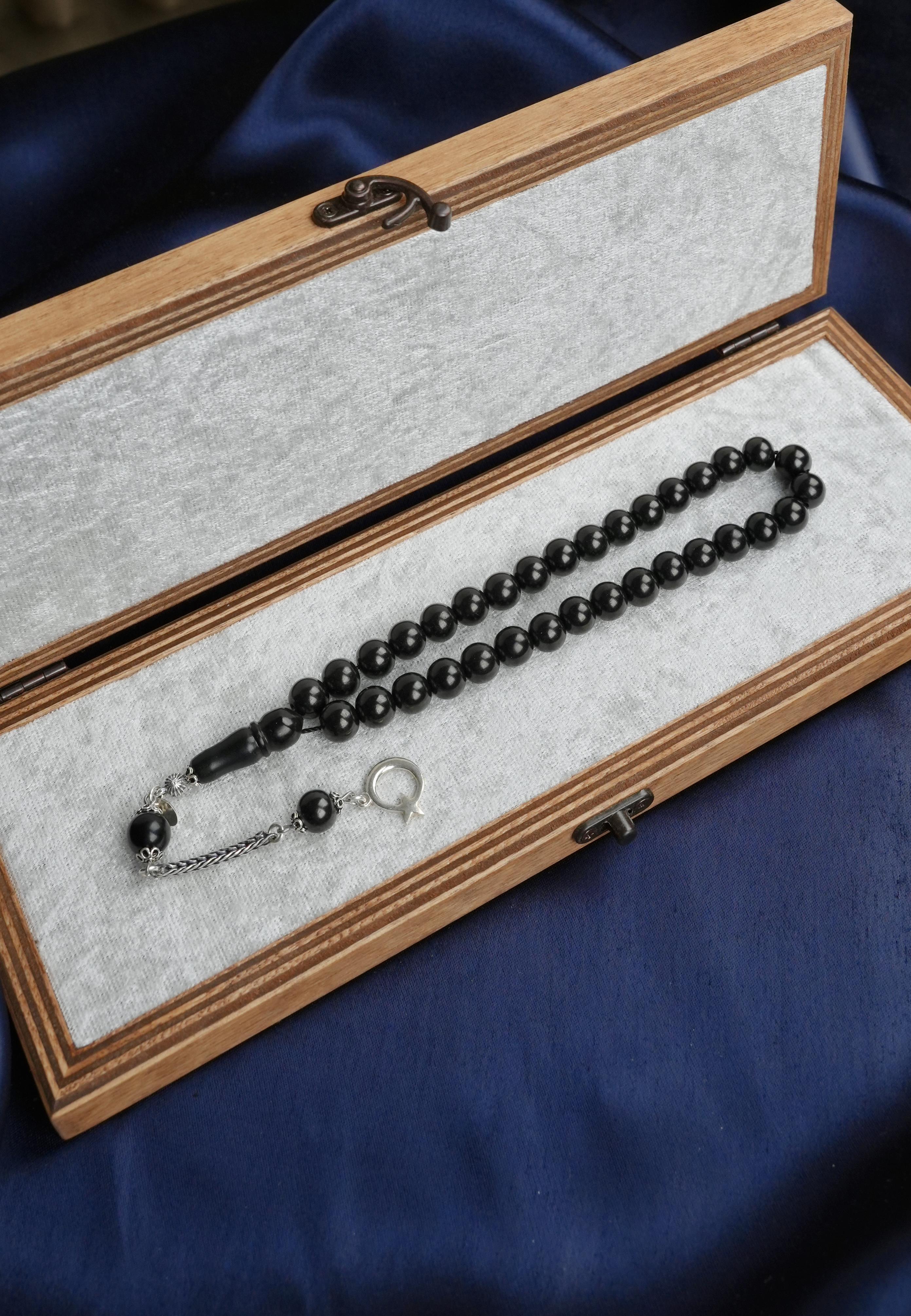 Gift Prayer Beads Personalized Oltu Stone Prayer Beads Handcrafted