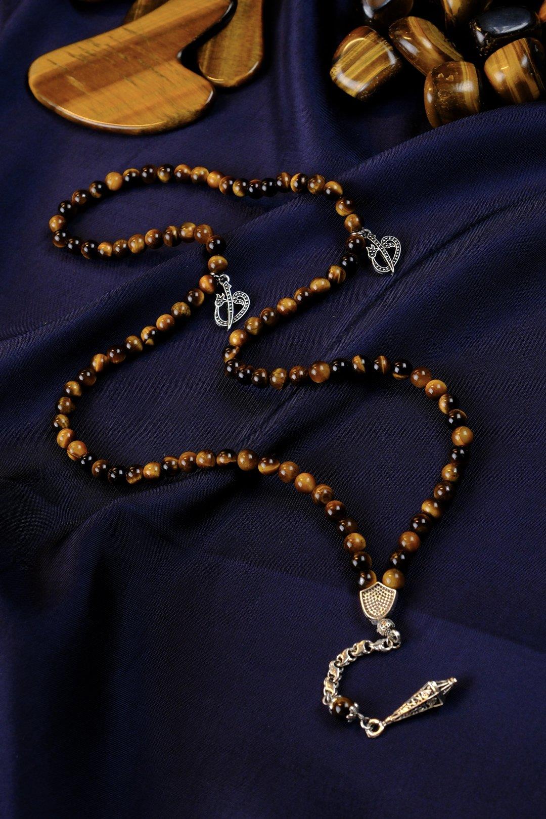 Tiger's Eye 99 Namaz Prayer Beads