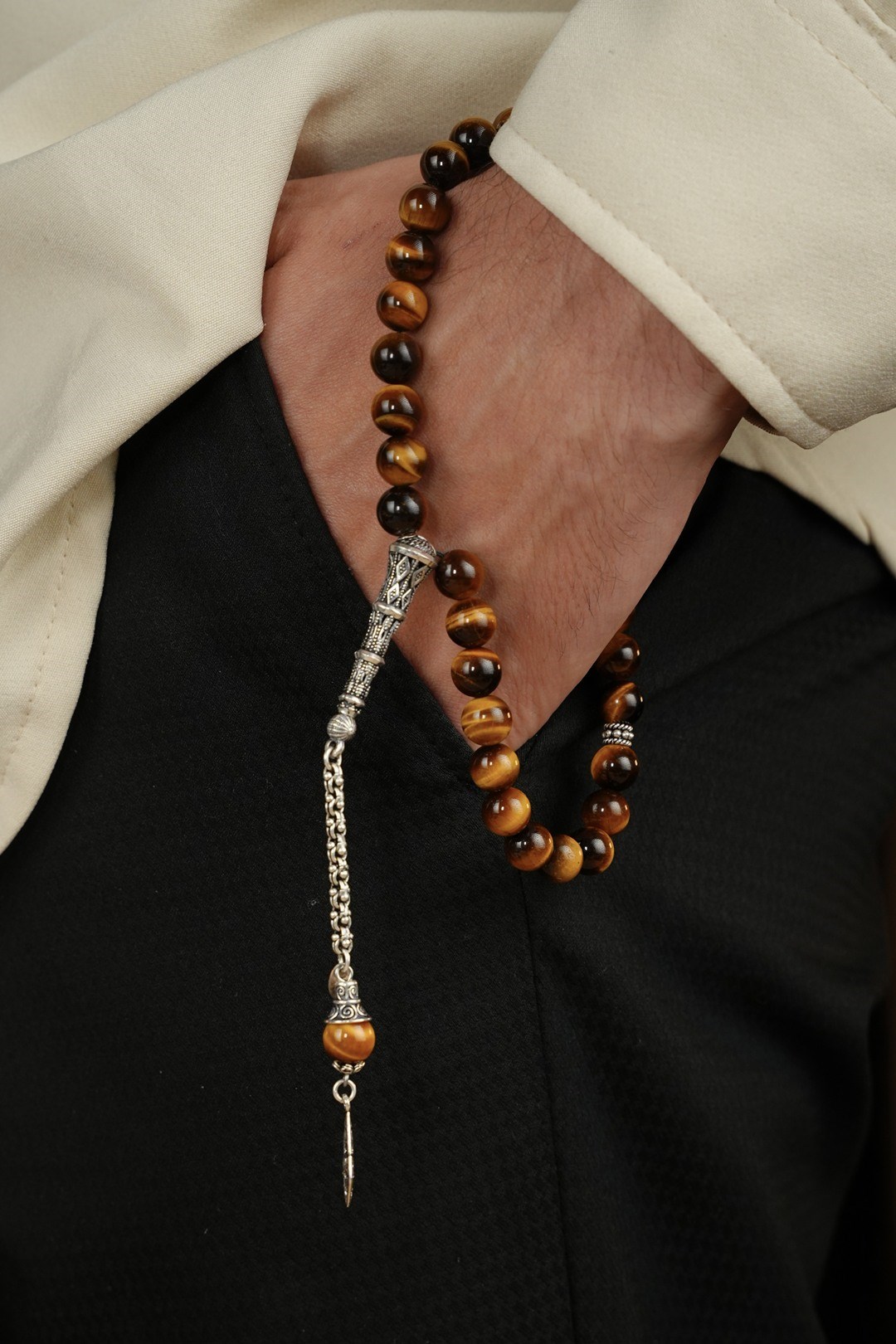 Tiger's Eye Handcrafted Silver Design