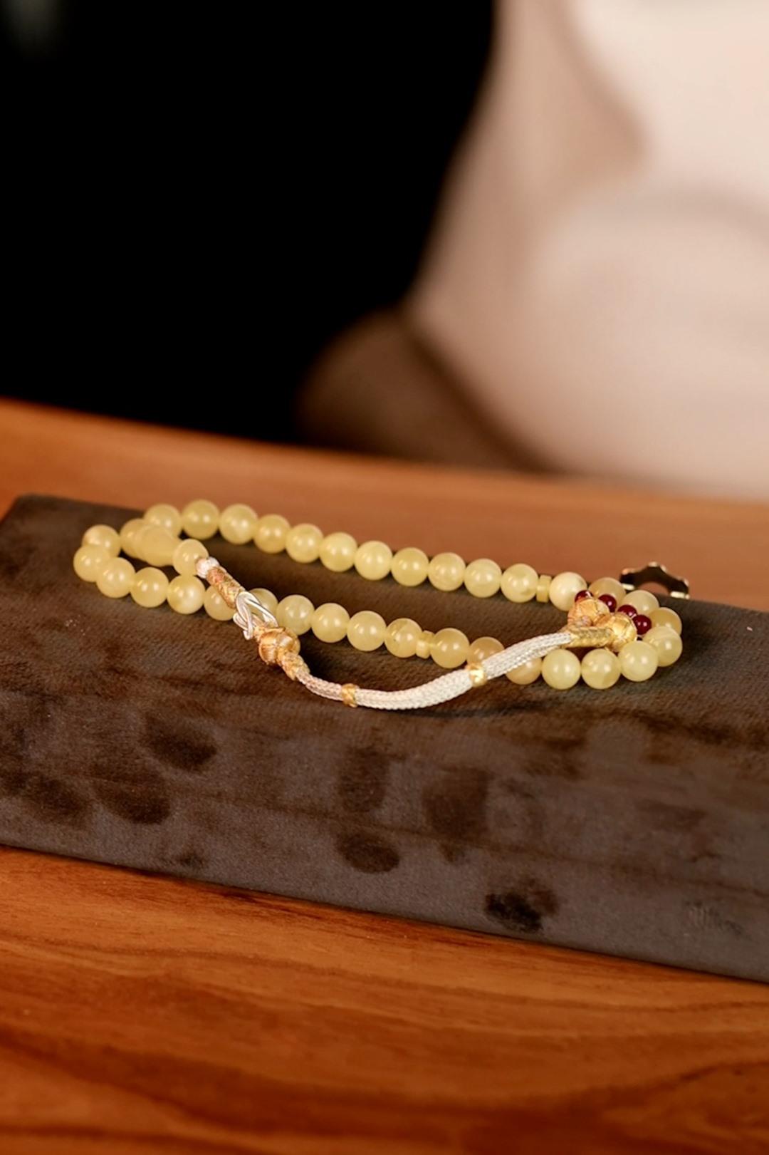Kazazlı Drop Amber Prayer Beads Orjinal Amber