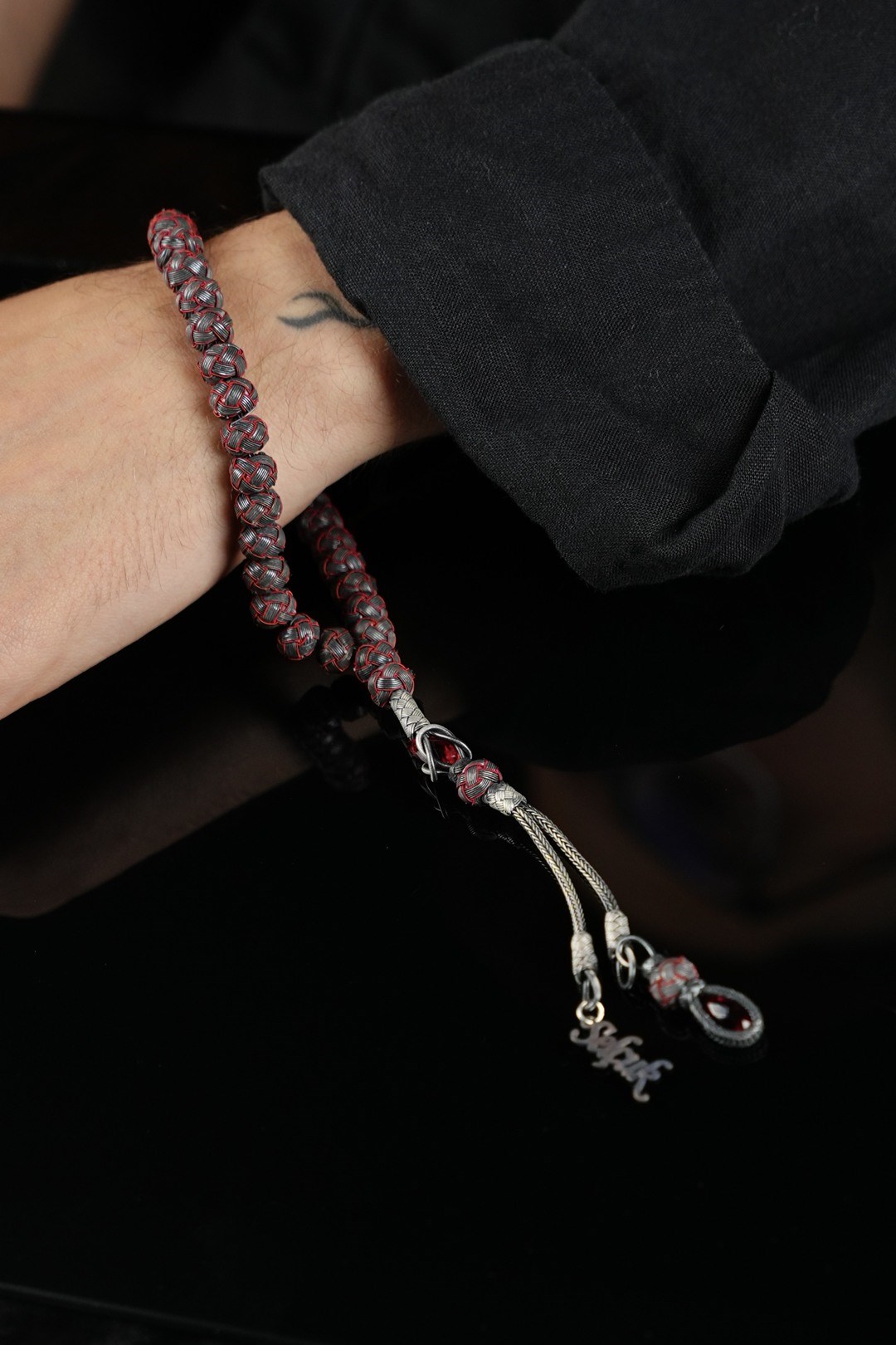 Spor Personalized Silver Kazaziye Prayer Beads