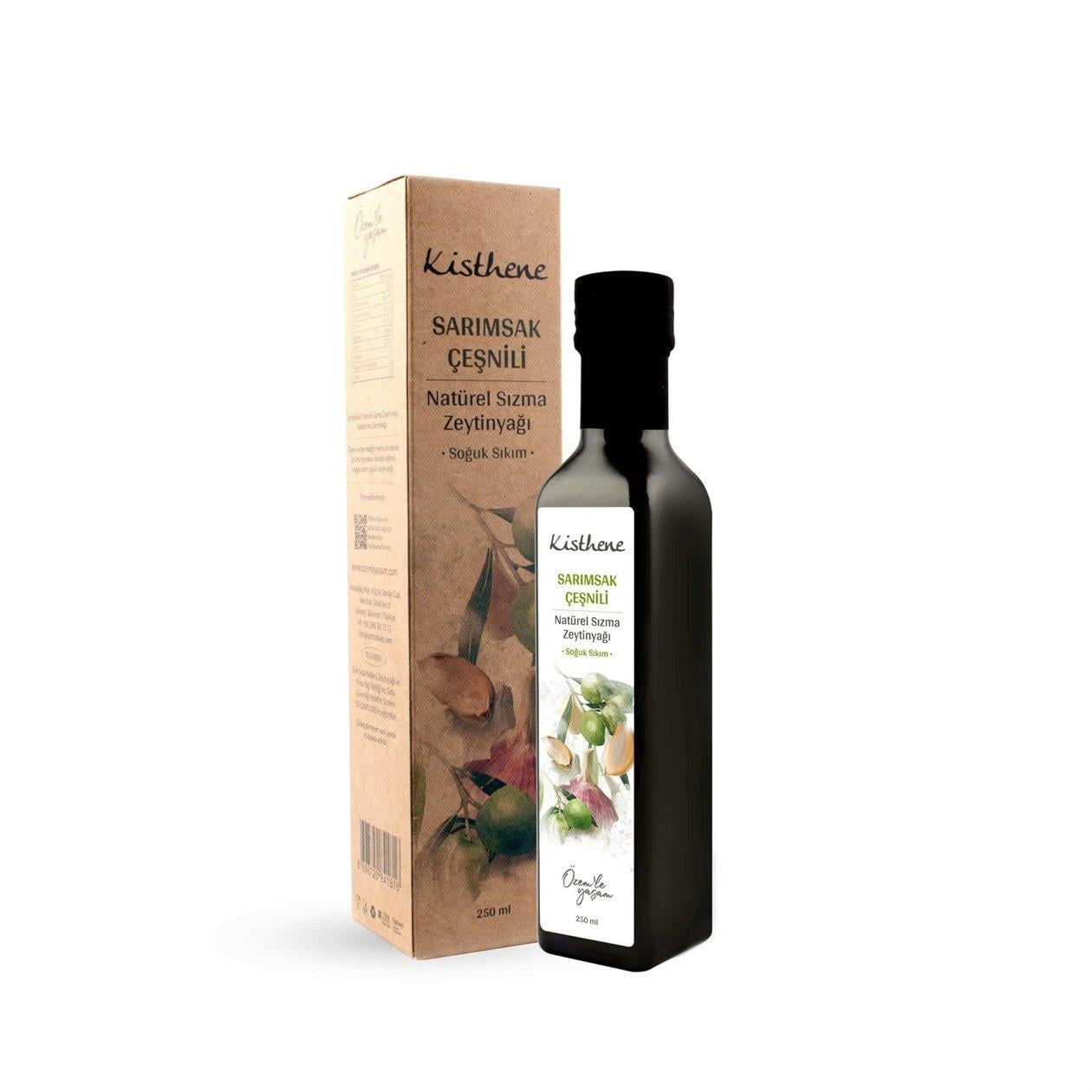 Kisthene Sarımsak Çeşnili Zeytinyağı 250 ml