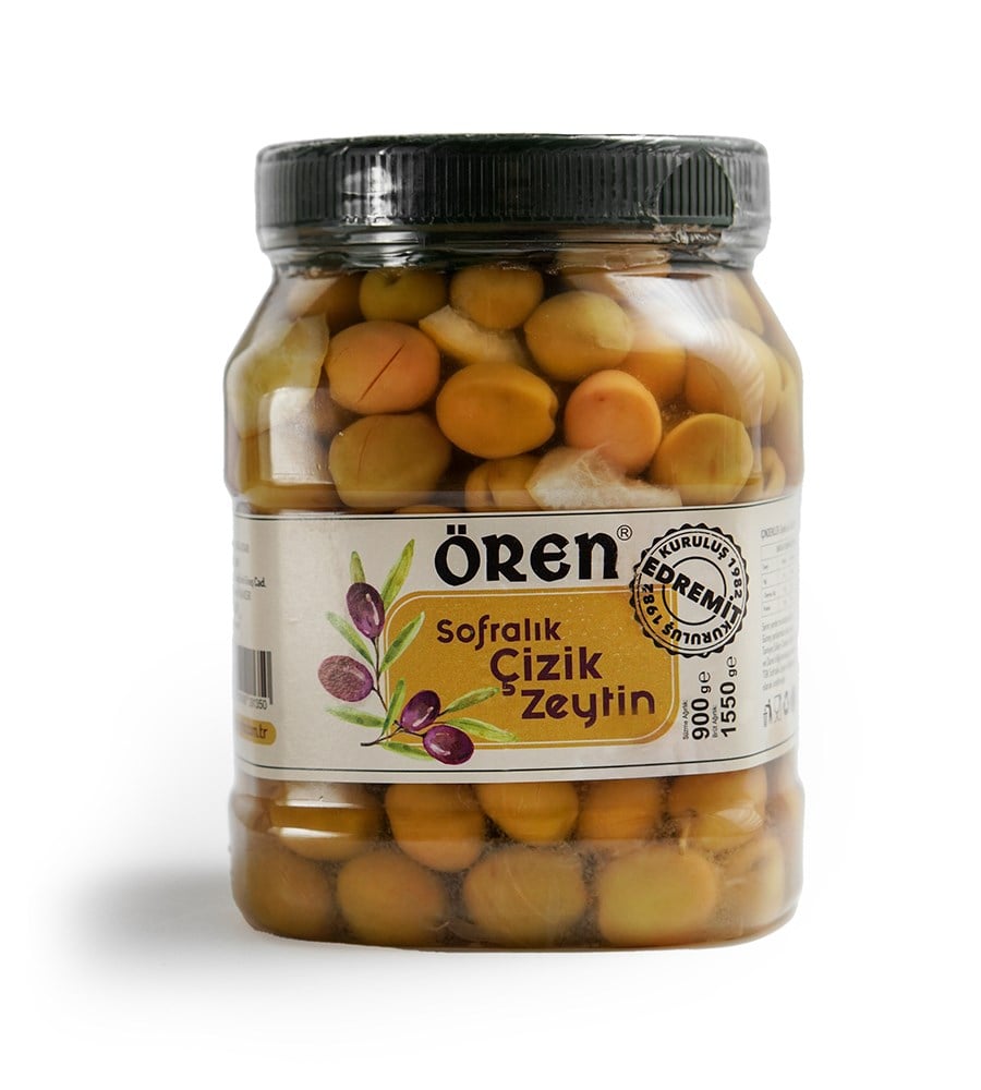 Ören Yeşil Çizik Zeytin 1000 gr