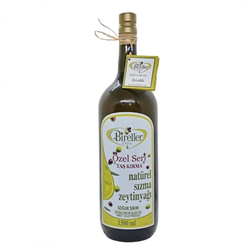 Bireller Özel Seri Taş Kırma Soğuk Sıkım Naturel Sızma Zeytinyağı 1500 Ml