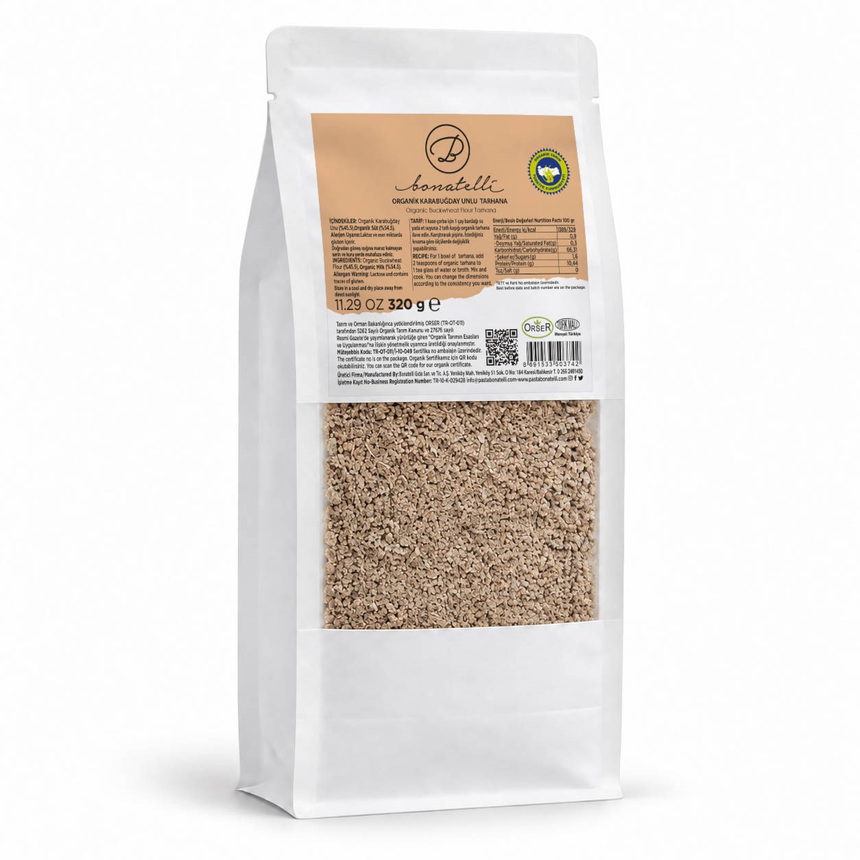 Organik Karabuğday Unlu Tarhana 320 G