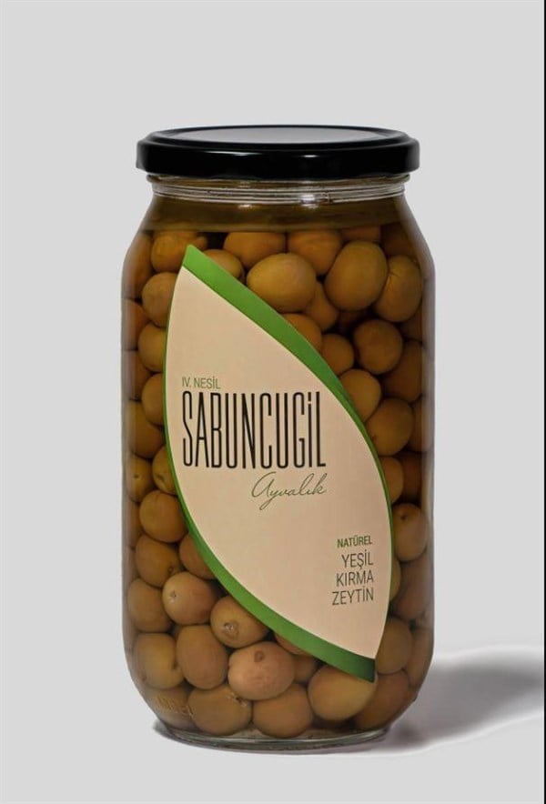 Sabuncugil Ayvalık Natürel Yeşil Kırma Zeytin 1.000 cc
