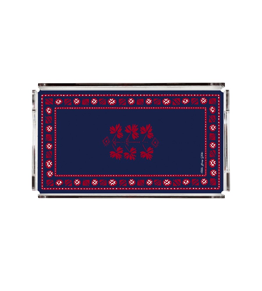 Yağcıbedir Collection Mavi 40x20 Pleksi Tepsi